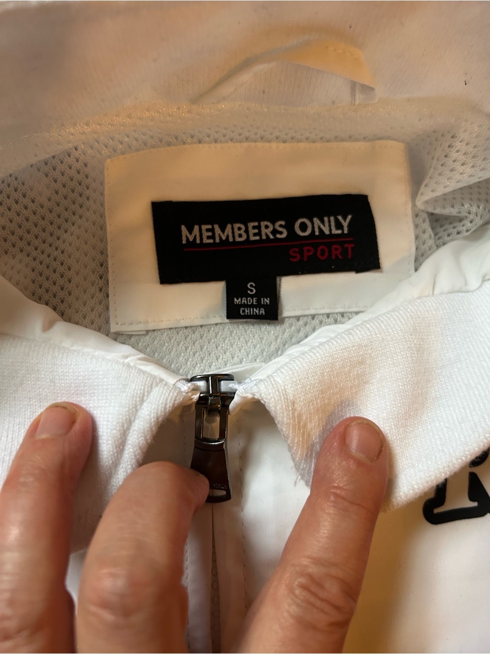 Members Only Racing Jacket - White, Red & Blue - Picture 4 of 6